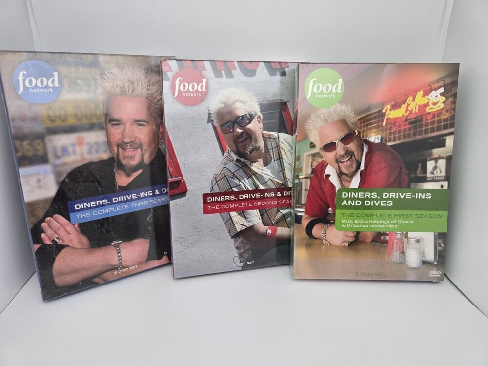 Guy Fieri Diners, Drive-Ins & Dives: The Complete 1st 2nd 3rd Seasons Sealed DVD